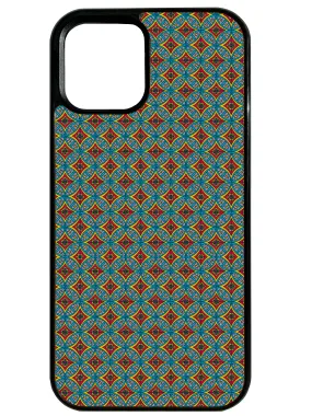 Red Rhombus Phone Case Elegant Texture Layer Premium Surface Finish