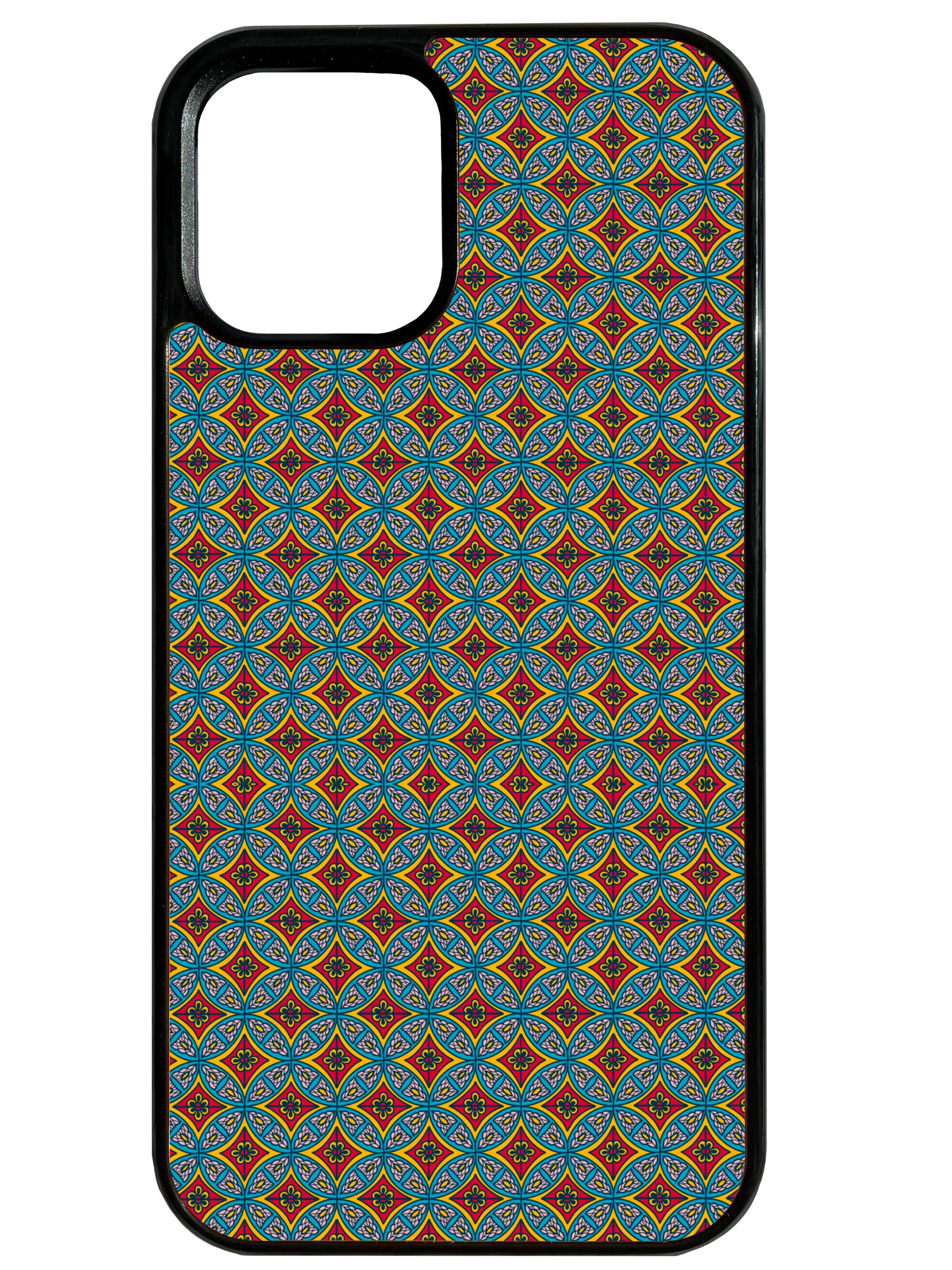 Red Rhombus Phone Case Stylish Color Lightweight Grip