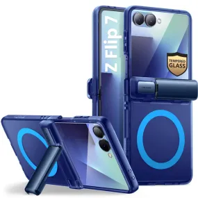 Compact Style Durable Design Texture Galaxy Z Flip7 Cosmo Case- Frost Blue