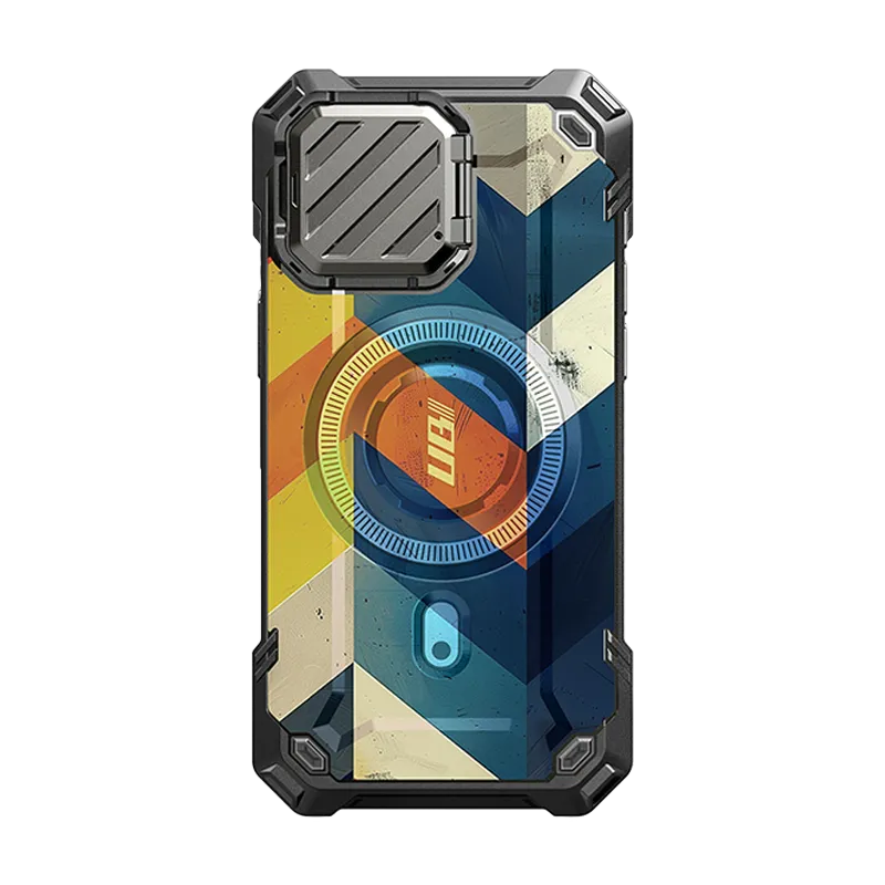 Rugged Build Texture Comfort Design Layer iPhone 15 Pro Max 6.7 inch Unicorn Beetle MAG XT MagSafe Case- Chevron