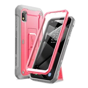 Galaxy A10e Unicorn Beetle Pro Rugged Holster Case-Pink Soft Surface Design