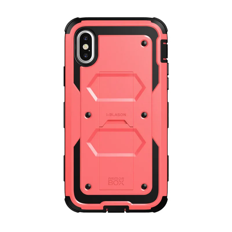 Smooth Form Texture Modern Texture iPhone XS Max Armorbox Case-Pink