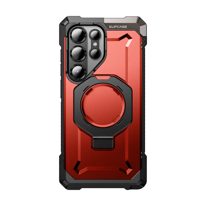 Practical Design Galaxy S25 Ultra UB Grip MagSafe Phone Case-Metallic Red