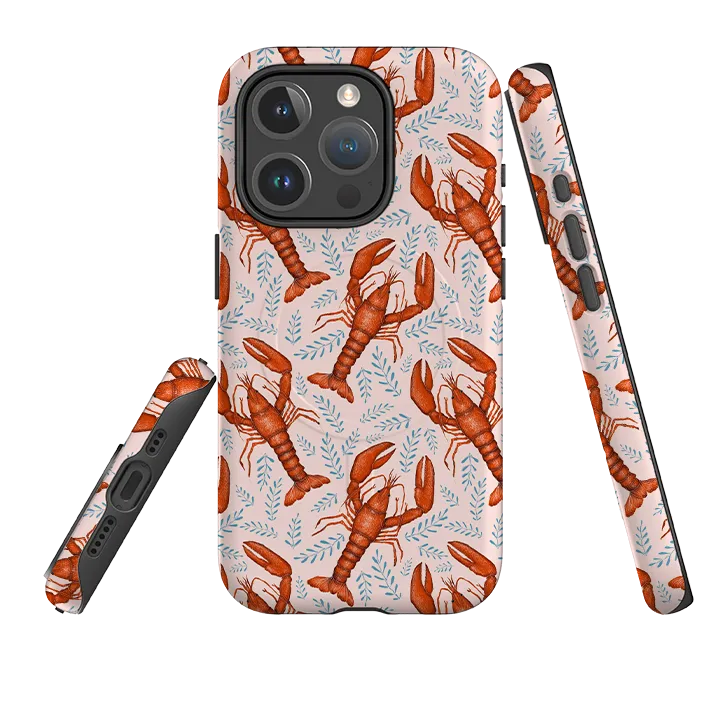 Compact Build Vivid Texture iPhone MagSafe Tough Case -  Lobster By Catherine Rowe