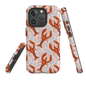 anti dust Soft Grip Finish iPhone MagSafe Tough Case -  Lobster By Catherine Rowe