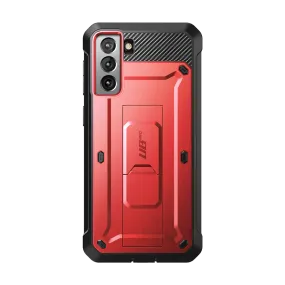 Galaxy S21 FE Unicorn Beetle PRO Rugged Case-Metallic Red Premium Feel Elegant Style