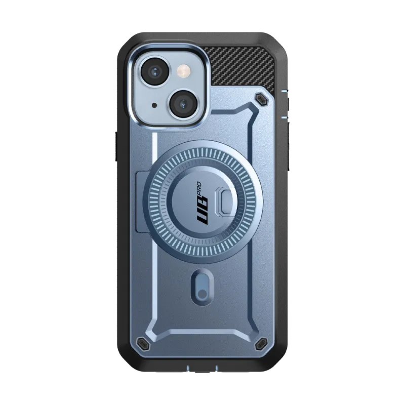 iPhone 14 Plus 6.7 inch Unicorn Beetle PRO MAG Rugged MagSafe Case-Metallic Blue Smooth Finish Premium Material