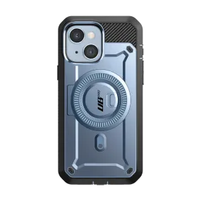 iPhone 14 Plus 6.7 inch Unicorn Beetle PRO MAG Rugged MagSafe Case-Metallic Blue Smooth Finish Premium Material