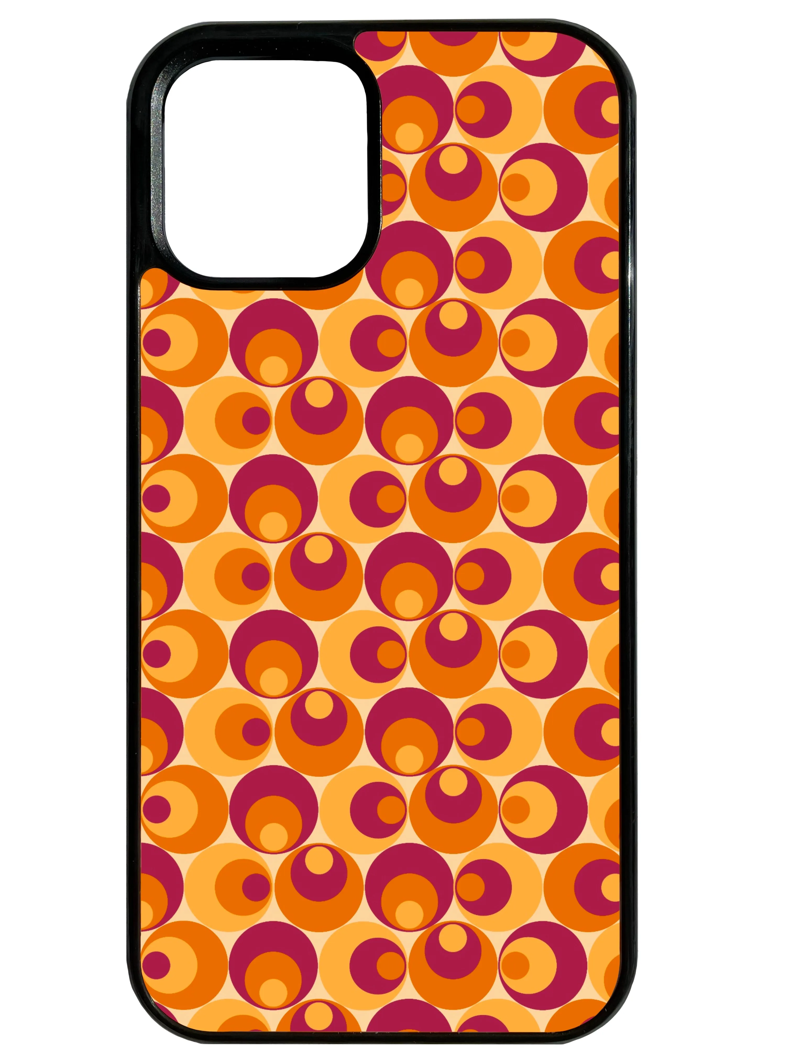Retro In Purple and Yellow Phone Case Durable Frame