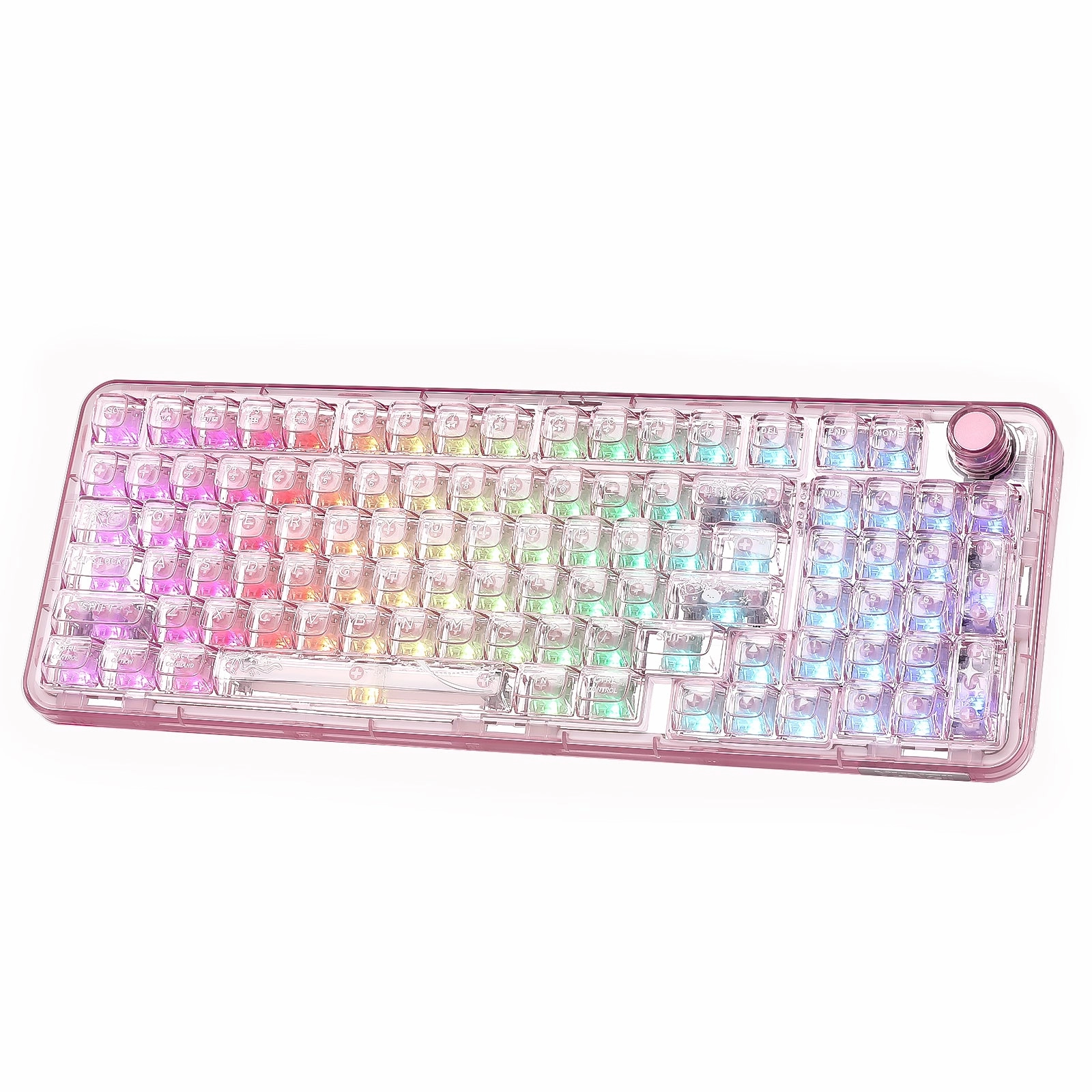 Clicky Gaming Keys Setup Keyboard Enthusiast YUNZII X98 Transparent QMK/VIA Mechanical Keyboard