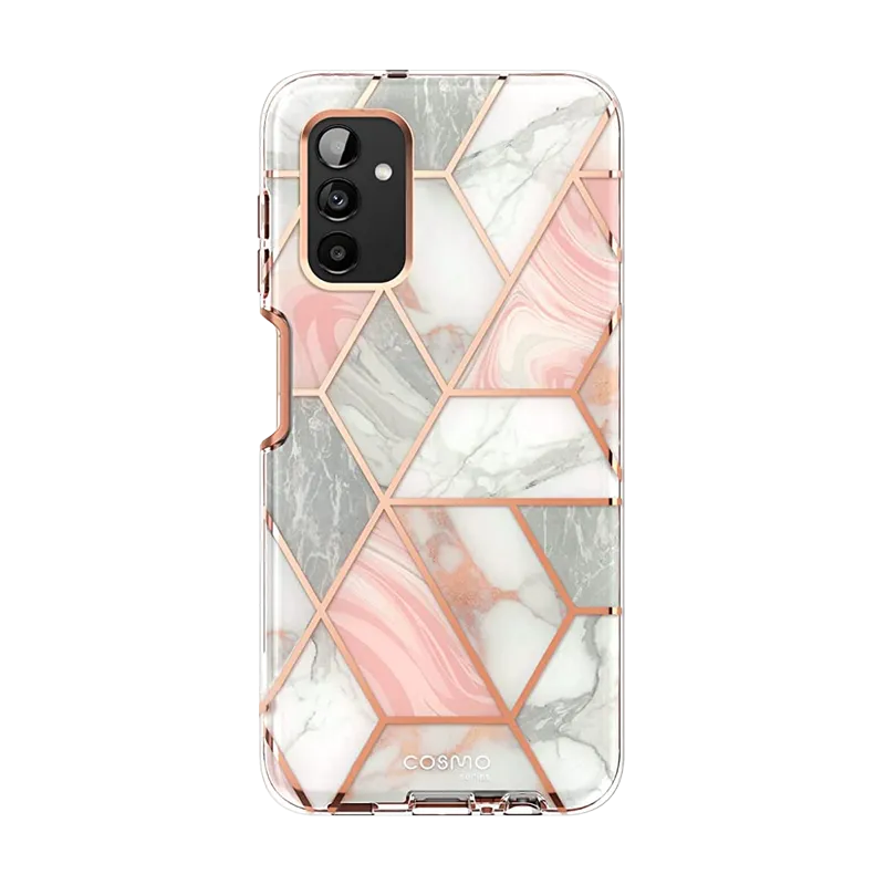 Hybrid Pattern Design Galaxy A13 Cosmo Case - Marble Pink
