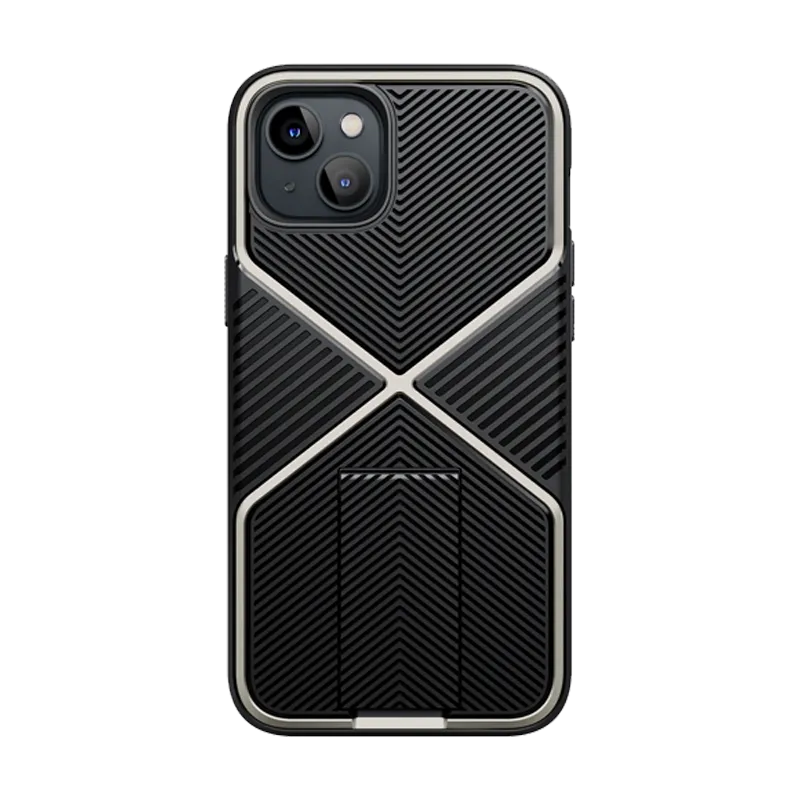 Gloss Texture Slim Look iPhone 14 Plus Infinity Case - Black