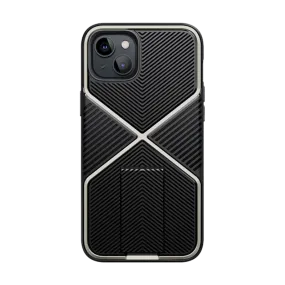 Gloss Texture Slim Look iPhone 14 Plus Infinity Case - Black