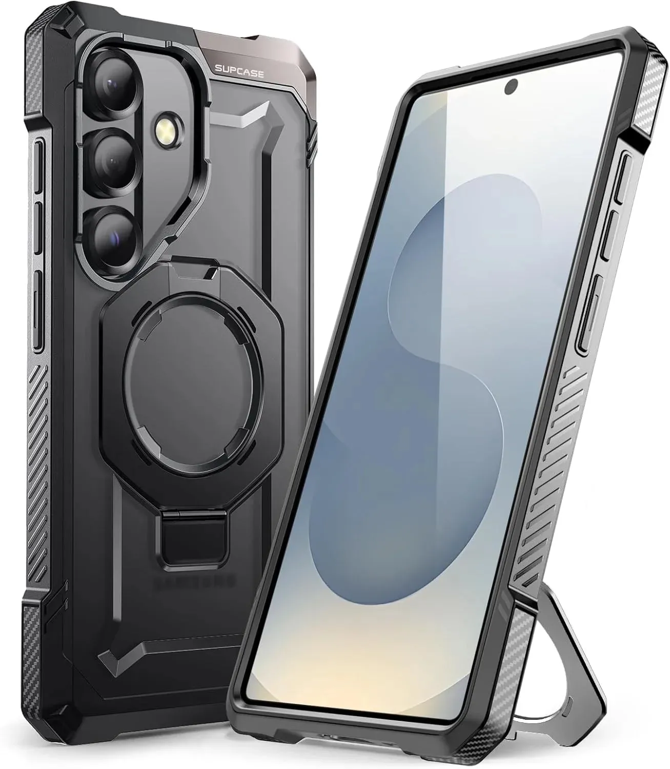 UB GRIP Series Galaxy S25 FE MagSafe Phone Case - Black Slim Design Clear Finish