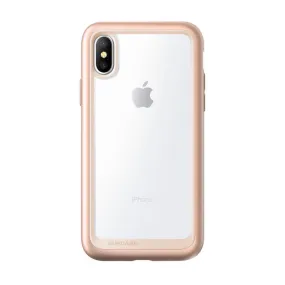 iPhone X / XS Unicorn Beetle Style Slim Clear Case-Blush Gold Vivid Detail