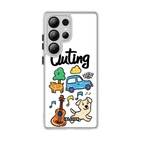 Galaxy S25 Ultra Halo MagSafe Cute Phone Case -Outing Pocket Safe Soft touch layer