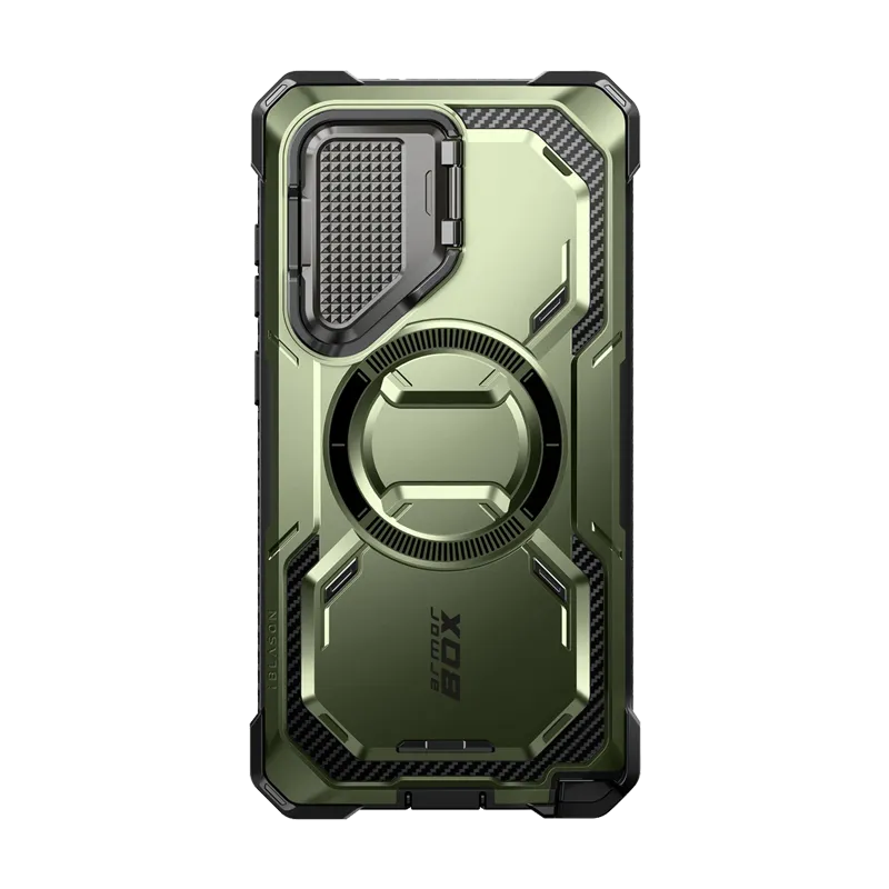 Galaxy S24 Ultra Armorbox Protective Phone Case - Dark Green Premium Finish