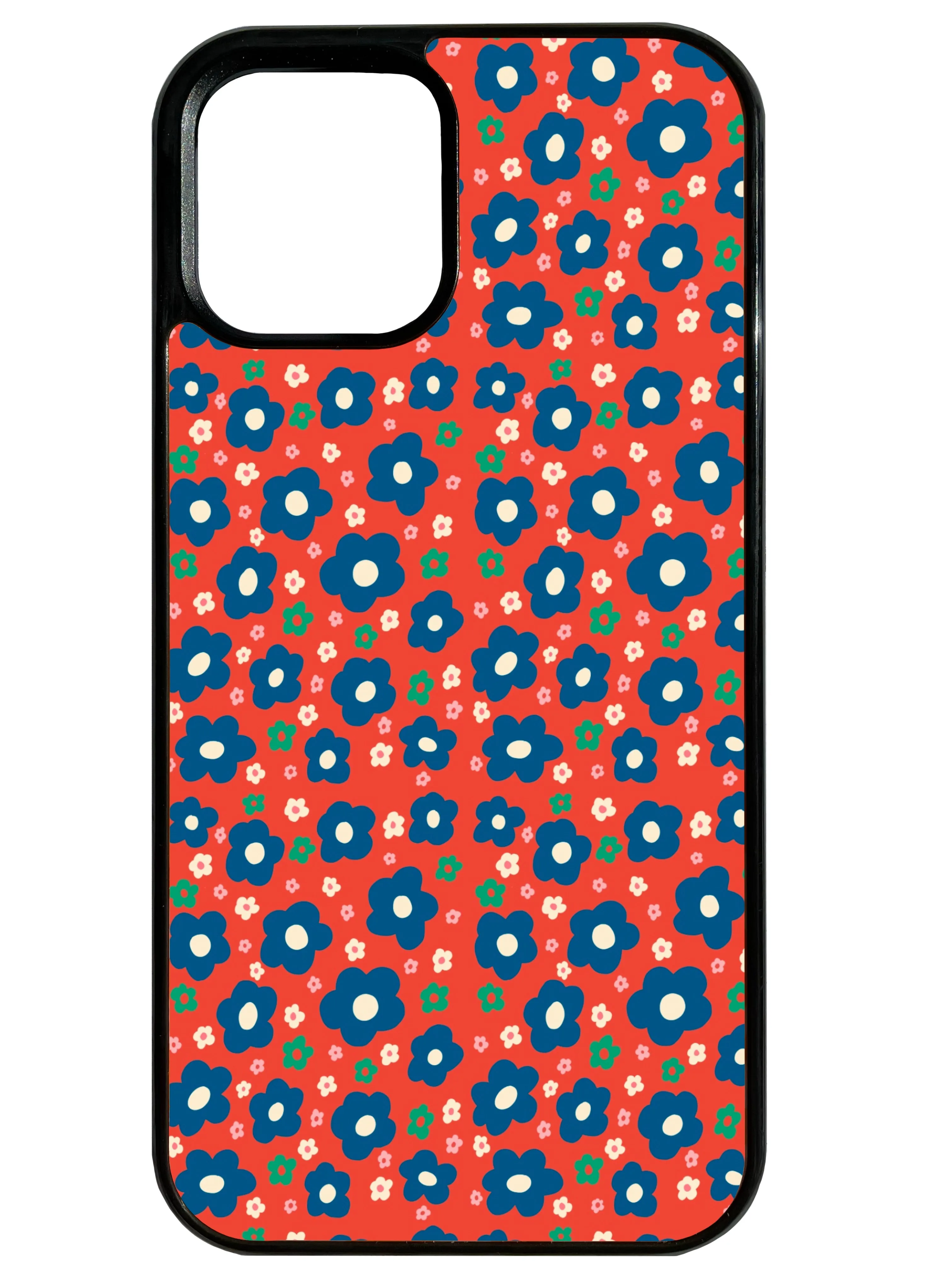 Light Design Slim Texture Floral in Red Phone Case