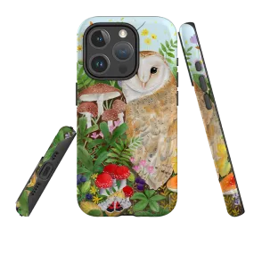 iPhone MagSafe Tough Case -  Owl Garden By Bex Parkin Modern Design Texture Minimal Frame