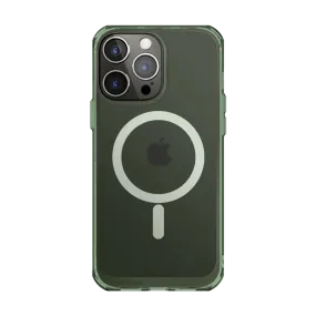 iPhone 14 Pro Max 6.7 inch Unicorn Beetle MAG Slim Clear MagSafe Case-Green Fog Unique Texture Minimal Design