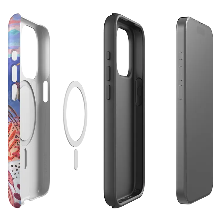 Luxury Style Comfort Texture Finish iPhone MagSafe Tough Case - Autumn Coast By Mary Stubberfield