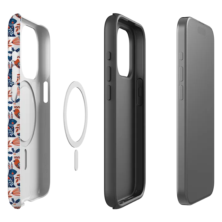 iPhone MagSafe Tough Case - Scandi Animals By Tracey English Durable Texture Build Refined Style