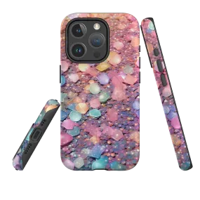 iPhone MagSafe Tough Case - Space Pebbles (case does not glitter) Stylish frame Frosted Finish