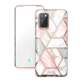Galaxy S20 Cosmo Case (with Screen Protector) - Marble Pink Light Structure