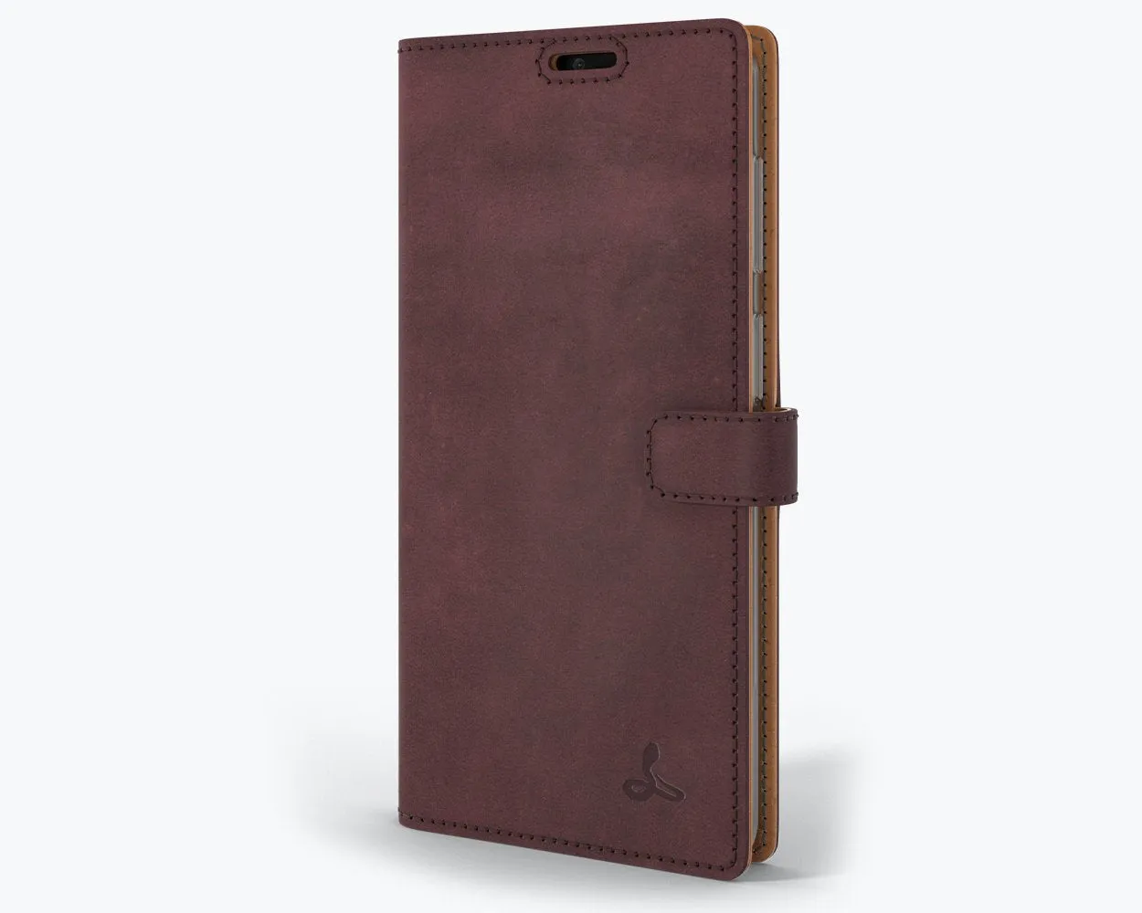 metal frame Luxury Pattern Samsung Galaxy A12 - Vintage Leather Wallet Phone Case