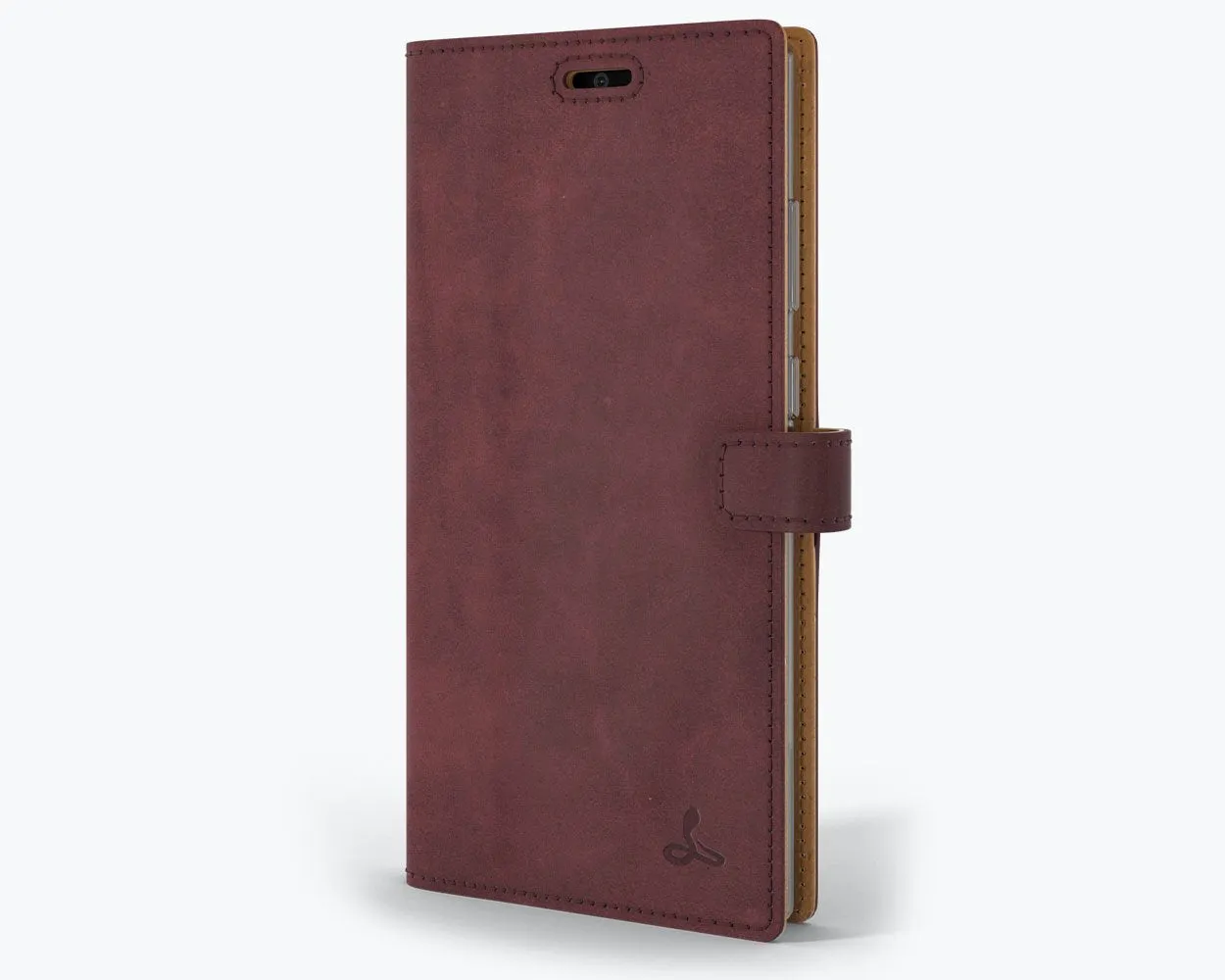 Minimal Design Samsung Galaxy Note 20 - Vintage Leather Wallet Phone Case