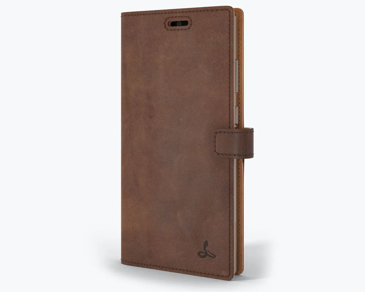 Minimal Surface Layer Comfort Finish Samsung Galaxy Note 20 - Vintage Leather Wallet Phone Case