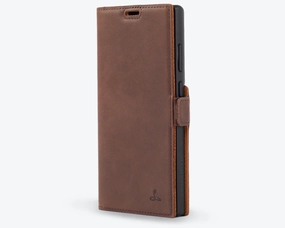 Samsung Galaxy S24 Ultra - Vintage Leather Wallet Phone Case (Side Clasp) Protective Build Texture