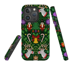 iPhone MagSafe Tough Case - Xmas Pattern I By Bex Parkin Durable Build Quality