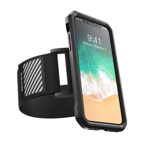 Running Mate Armband Case for iPhone 5.8 inch 2017 2018 and 2019-Black Soft Grip Layer Premium Edge Design