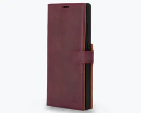 Hybrid Surface Layer Everyday Style Samsung Galaxy S23 Ultra - Vintage Leather Wallet Phone Case