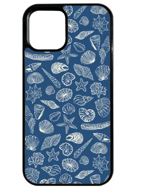 Protective Form Fit SeaShells in Dark Blue Phone Case