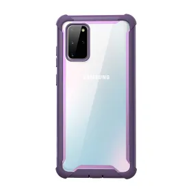 Galaxy S20 Plus Ares Clear Rugged Case - Purple Tactile Buttons Minimal Detail Texture