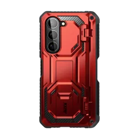 Slim Profiled Matte Pattern Galaxy Z Fold5 Armorbox - Metallic Red