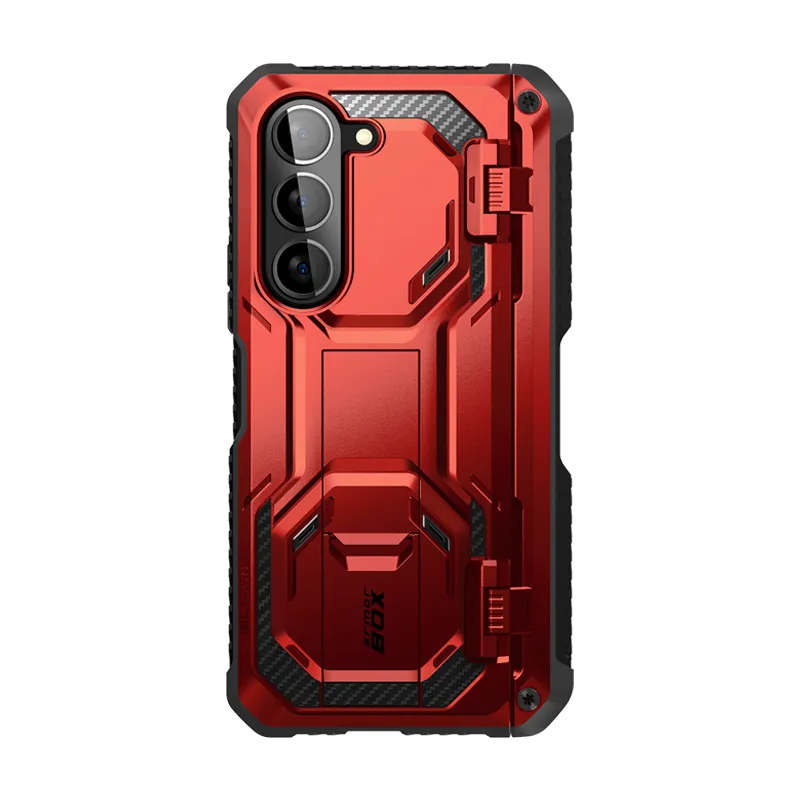 Slim Profiled Matte Pattern Galaxy Z Fold5 Armorbox - Metallic Red