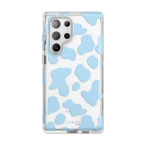 Comfort Build Layer Color Gradient Galaxy S23 Ultra Cosmo Case -Blue Cow