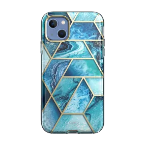 iPhone 14 Plus Cosmo Case- Ocean Blue Impact shield Stylish Form