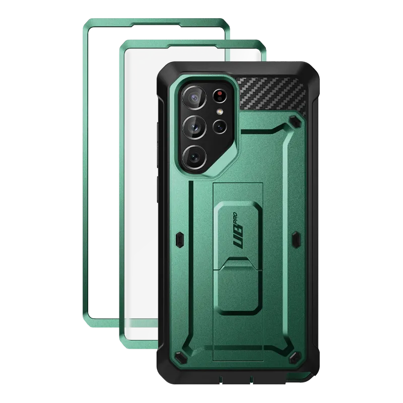 Galaxy S22 Ultra Unicorn Beetle PRO Screen Protector Case-Seafoam Elegant Pattern