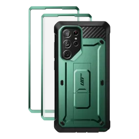 Galaxy S22 Ultra Unicorn Beetle PRO Screen Protector Case-Seafoam Elegant Pattern