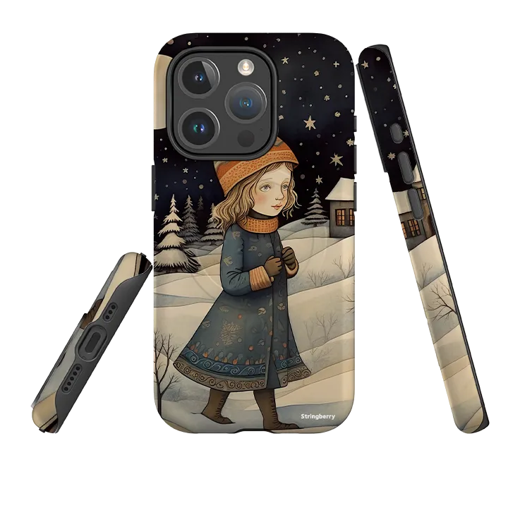 Modern Surface Design iPhone MagSafe Tough Case - Walking In The Snow
