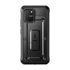 Classic Texture Galaxy S10 Lite Unicorn Beetle Pro Full Body Rugged Holster Case-Black
