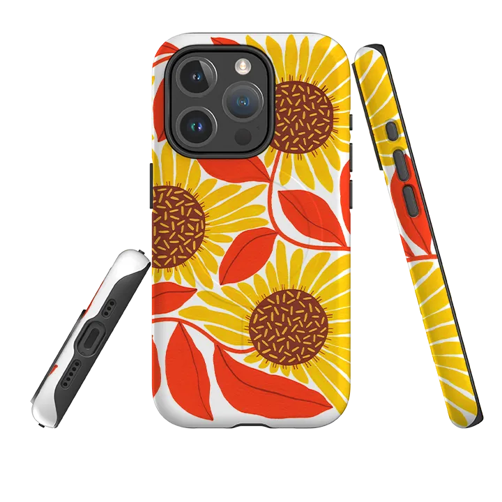 iPhone MagSafe Tough Case -  Sunflower By Madalina Andronic Edge Shield Modern Look