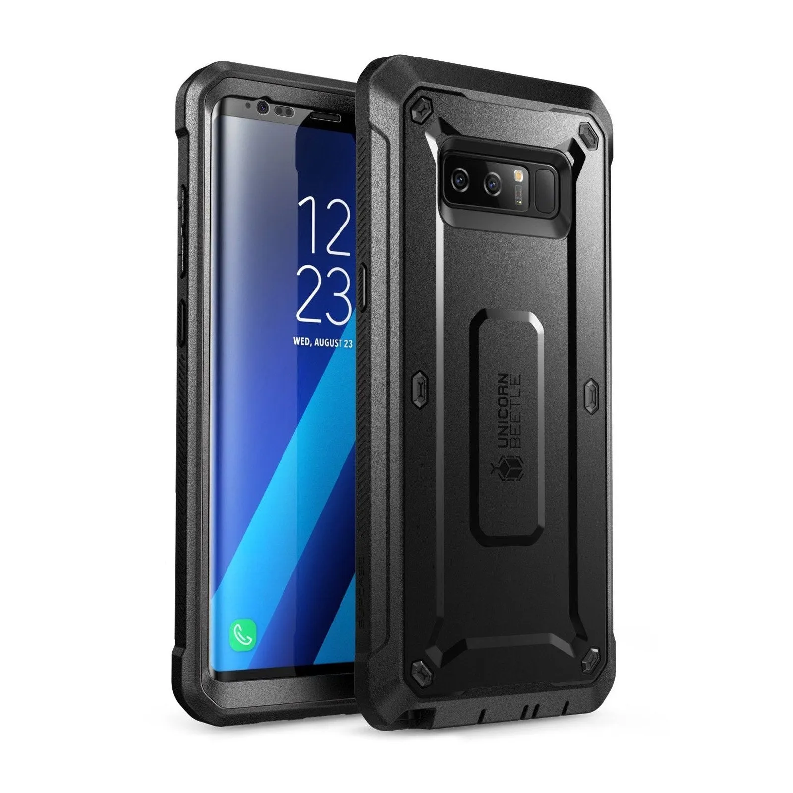 Ultra light Galaxy Note8 Unicorn Beetle Pro Full Body Rugged Holster Case-Black