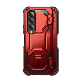 Smooth Edges Galaxy Z Fold4 Armorbox - Metallic Red