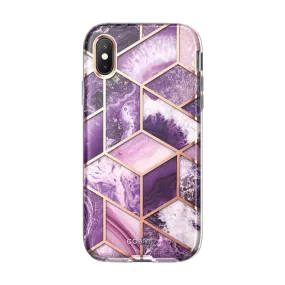 Everyday Style Comfort Build iPhone XS | X Cosmo Case-Marble Purple