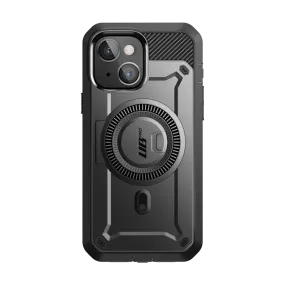 Premium Pattern Design iPhone 15 6.1 inch Unicorn Beetle PRO MAG Rugged Case-Black